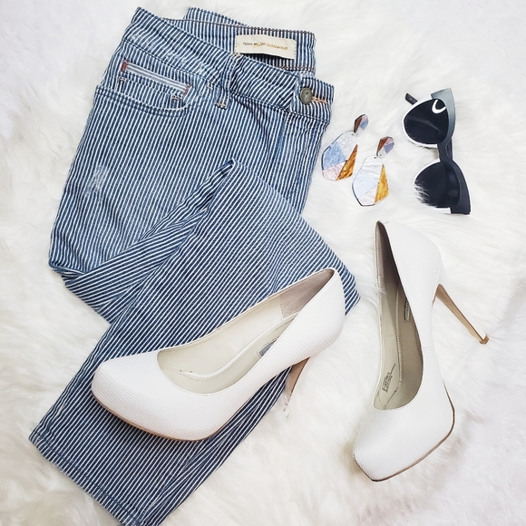 Anthropologie Denim - Anthropologie Pilcro | Stet Railroad Stripe Jeans